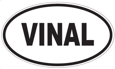 VINAL - Oval Sticker