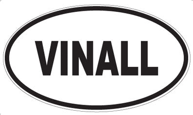 VINALL - Oval Sticker