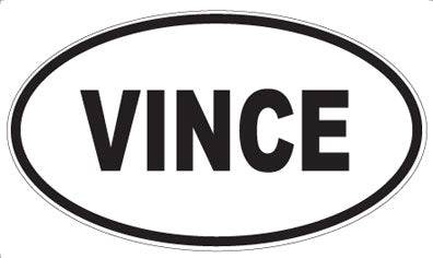 VINCE - Oval Sticker