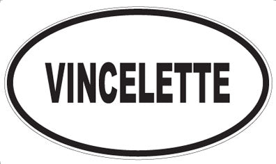VINCELETTE - Oval Sticker