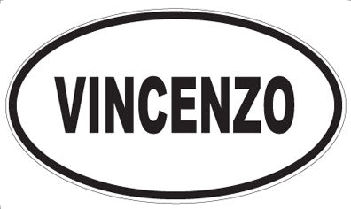 VINCENZO - Oval Sticker