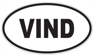 VIND - Oval Sticker