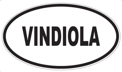 VINDIOLA - Oval Sticker