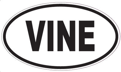 VINE - Oval Sticker