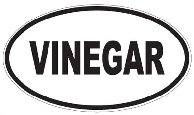 VINEGAR - Oval Sticker