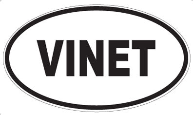 VINET - Oval Sticker