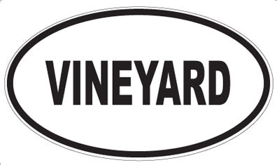 VINEYARD - Oval Sticker