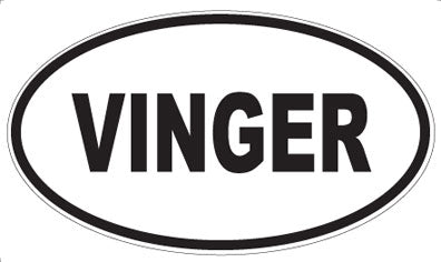 VINGER - Oval Sticker