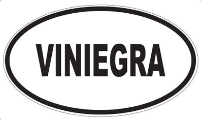 VINIEGRA - Oval Sticker