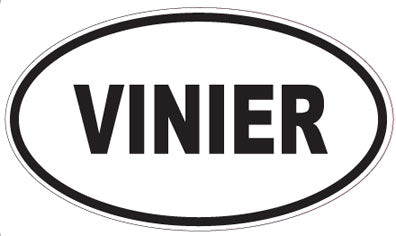 VINIER - Oval Sticker