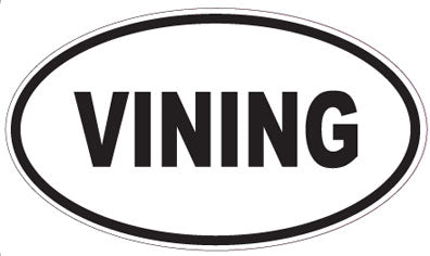 VINING - Oval Sticker