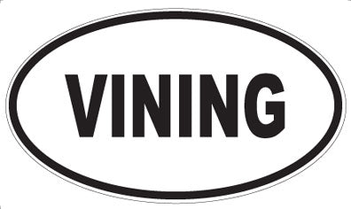 VINING - Oval Magnet
