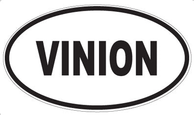 VINION - Oval Sticker