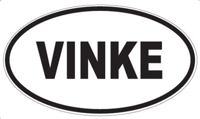 VINKE - Oval Sticker