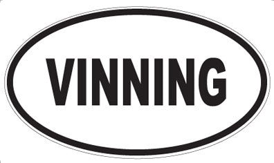VINNING - Oval Sticker