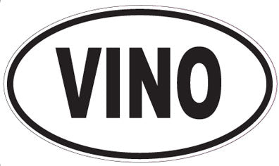 VINO - Oval Sticker