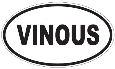 VINOUS - Oval Sticker