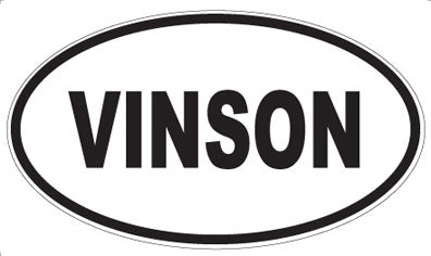 VINSON - Oval Sticker
