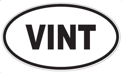 VINT - Oval Sticker