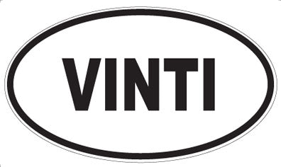 VINTI - Oval Sticker