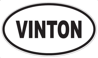 VINTON - Oval Sticker