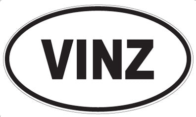 VINZ - Oval Sticker