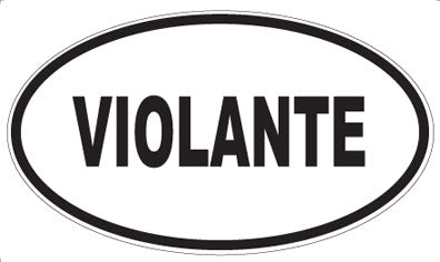 VIOLANTE - Oval Sticker