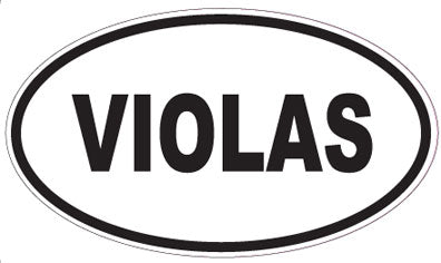 VIOLAS - Oval Sticker