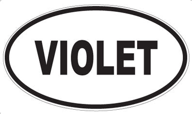 VIOLET - Oval Magnet