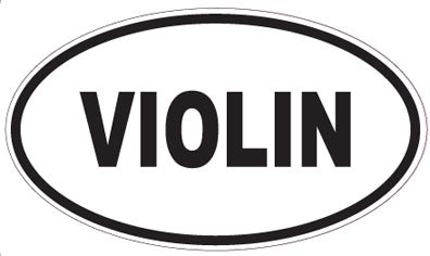VIOLIN - Oval Sticker