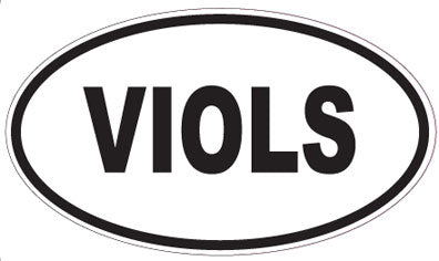 VIOLS - Oval Magnet