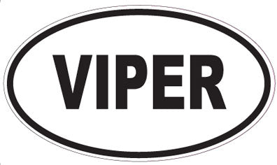 VIPER - Oval Sticker