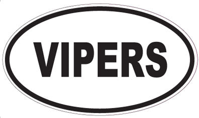 VIPERS - Oval Sticker