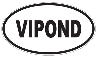 VIPOND - Oval Sticker