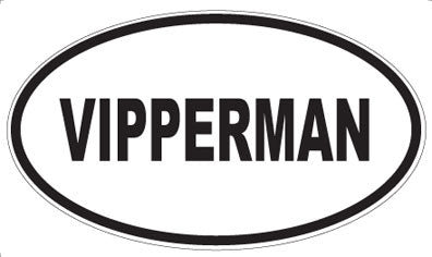 VIPPERMAN - Oval Sticker