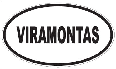 VIRAMONTAS - Oval Sticker