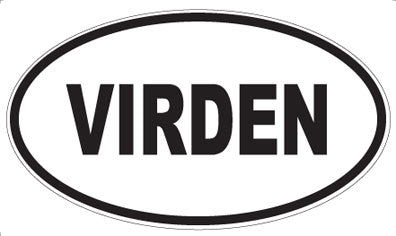 VIRDEN - Oval Sticker