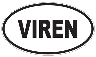VIREN - Oval Sticker