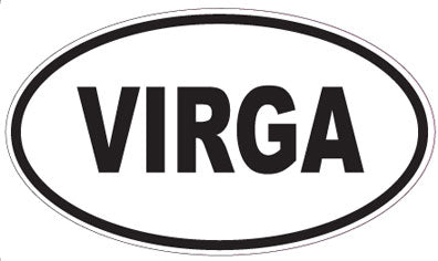 VIRGA - Oval Sticker