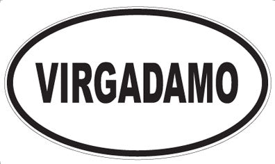 VIRGADAMO - Oval Sticker