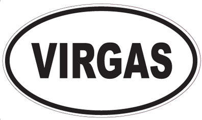 VIRGAS - Oval Sticker