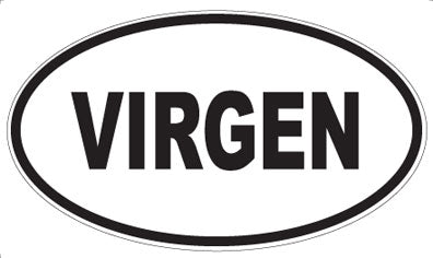VIRGEN - Oval Sticker