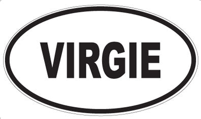 VIRGIE - Oval Sticker