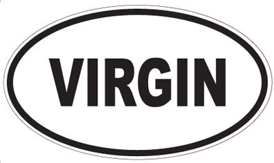 VIRGIN - Oval Sticker