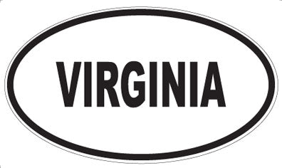 VIRGINIA - Oval Sticker