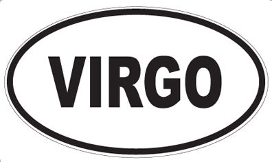 VIRGO - Oval Sticker