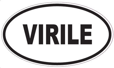 VIRILE - Oval Sticker