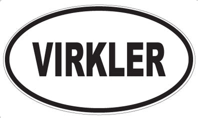 VIRKLER - Oval Sticker