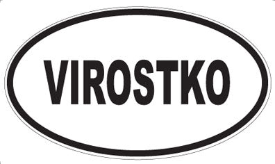 VIROSTKO - Oval Sticker