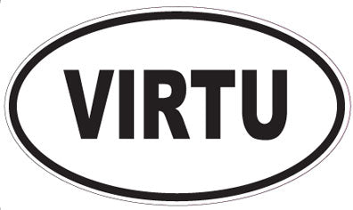 VIRTU - Oval Sticker